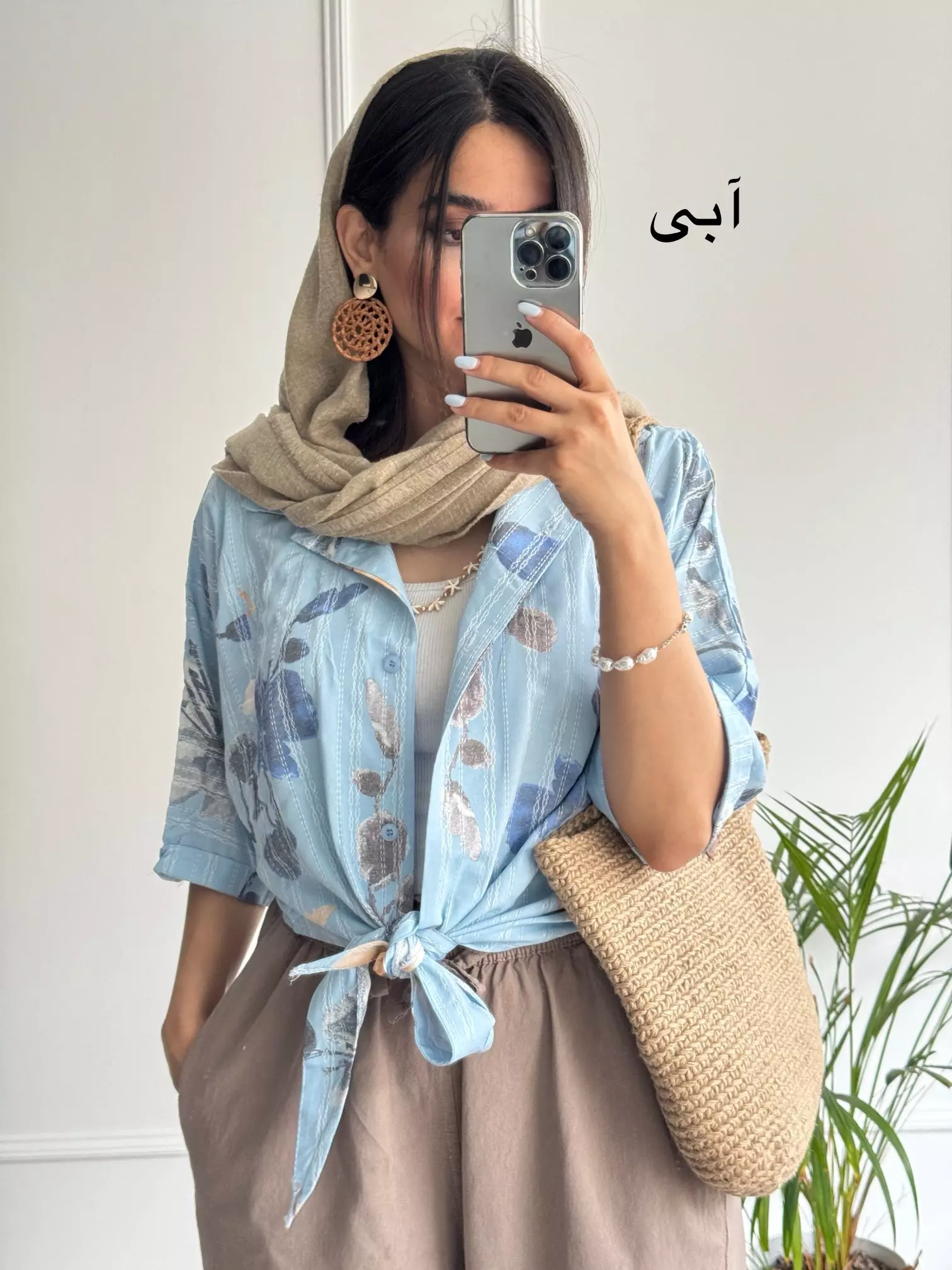شومیز گره ای گندم